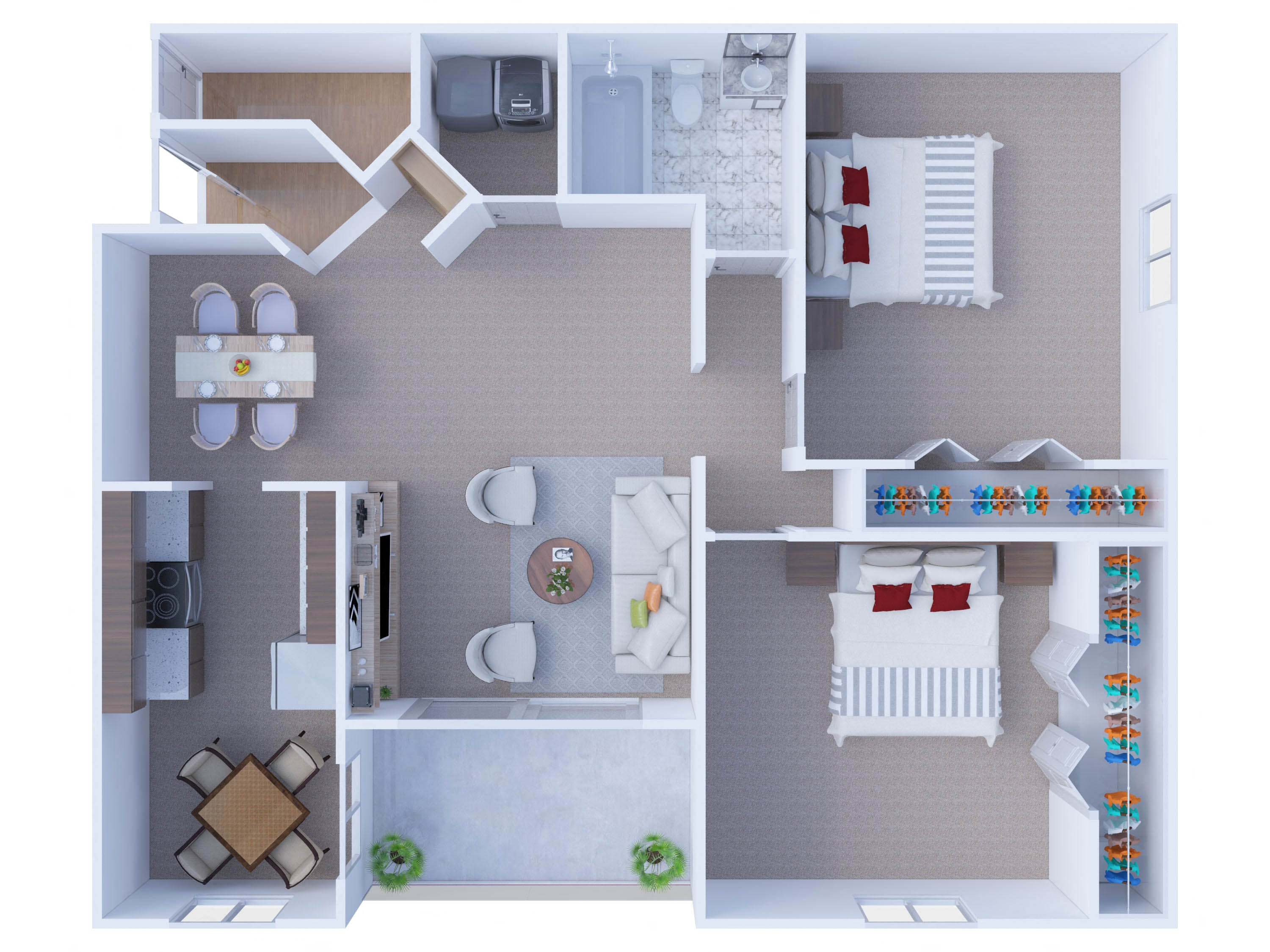 2 Bedroom Floor Plan B2