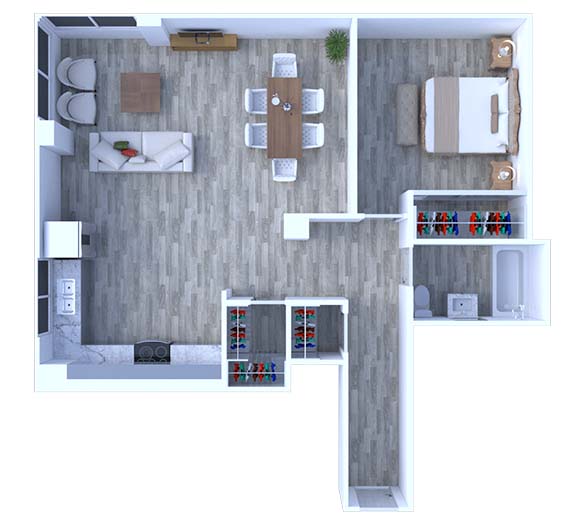 1 Bedroom Floor Plan A11