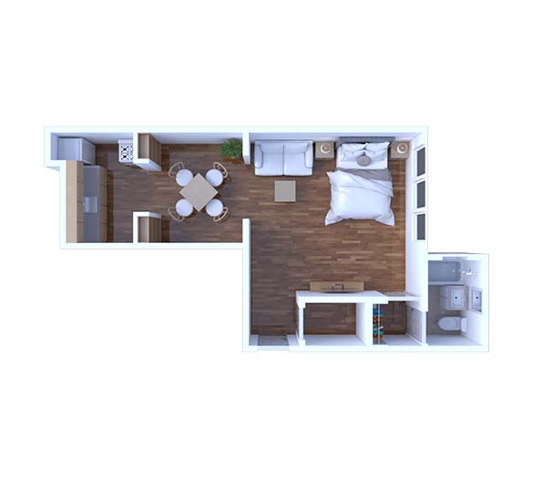 Studio Floor Plan S3