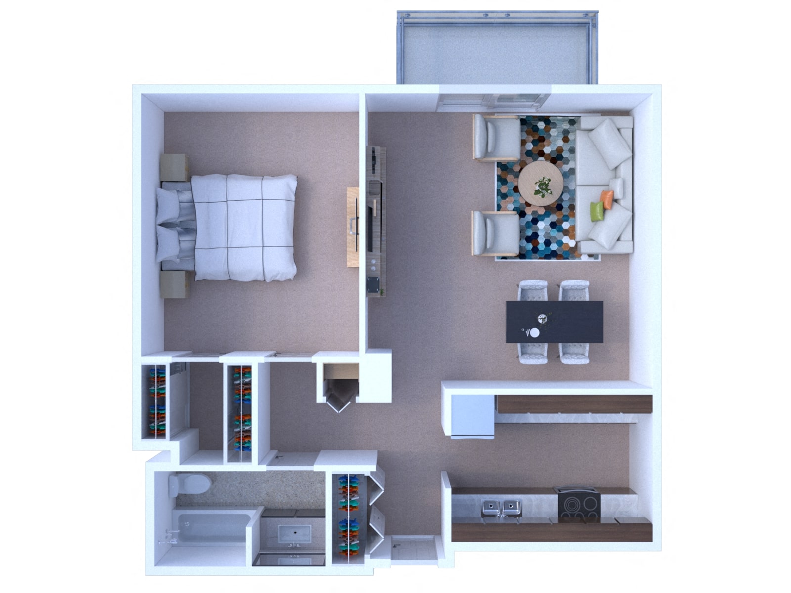 1 Bedroom Floor Plan A2