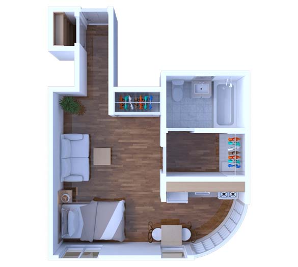 Studio Floor Plan S3