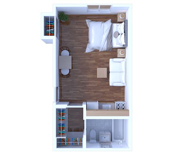 Studio Floor Plan S8