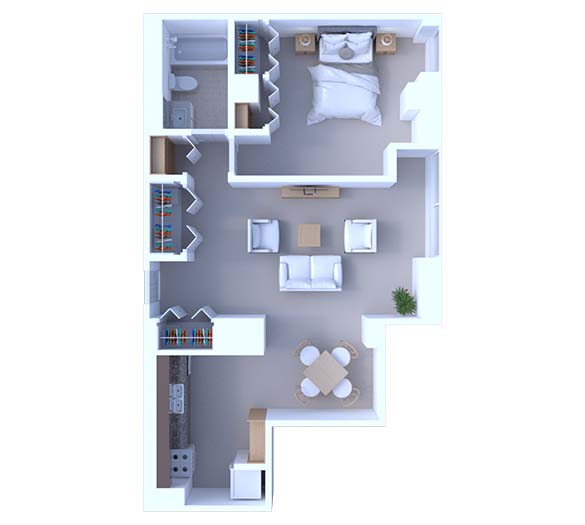 1 Bedroom Floor Plan A9