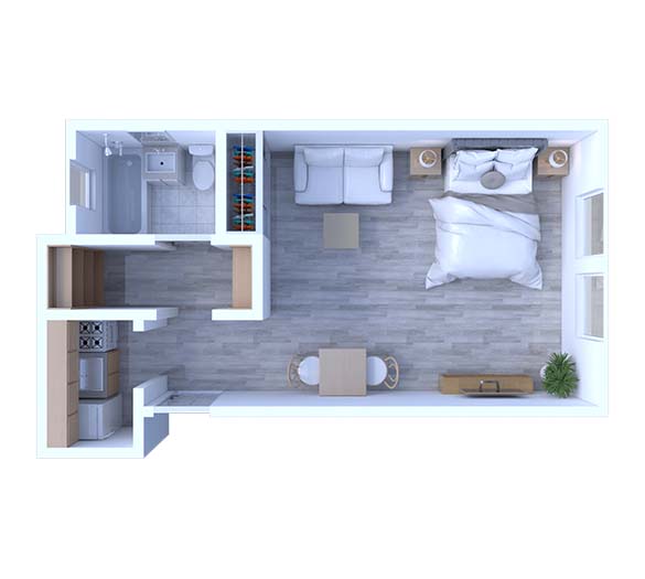 Studio Floor Plan S3