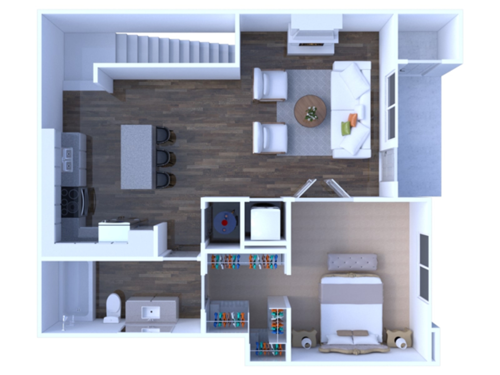 1 Bedroom Floor Plan A1