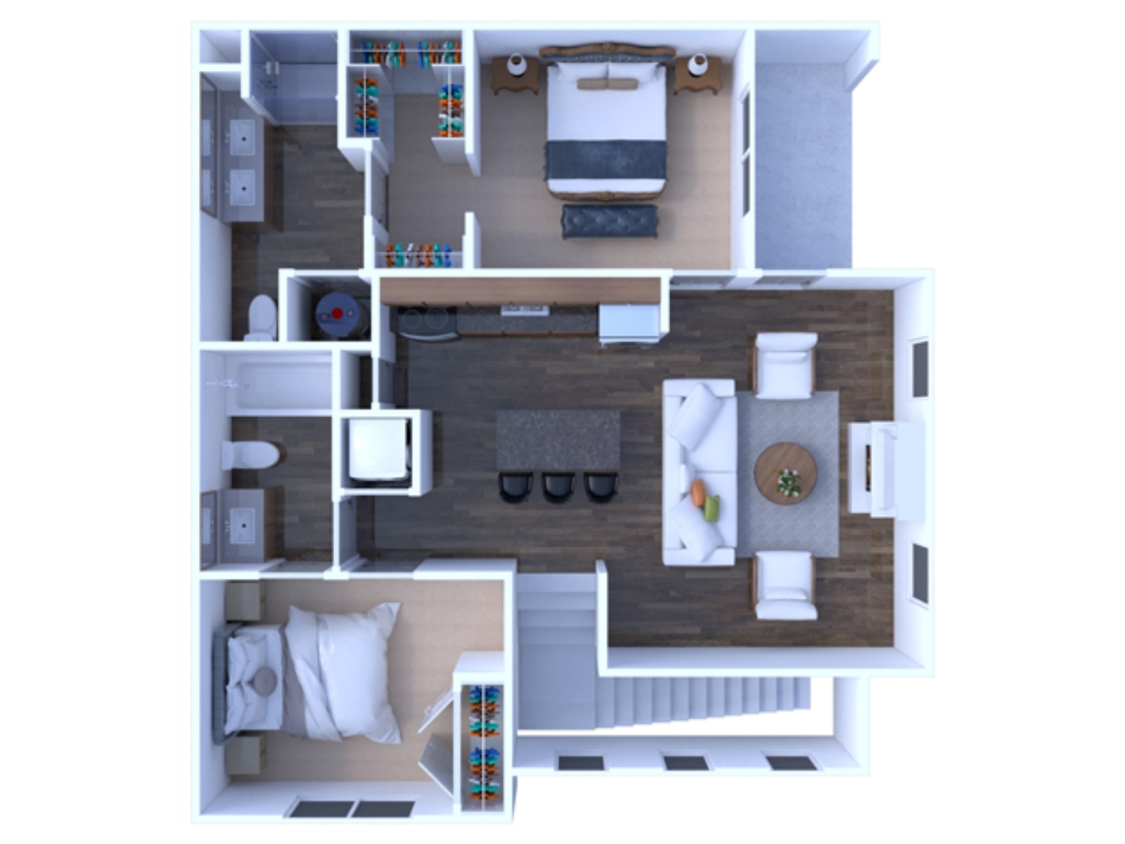 2 Bedrooms Floor Plan B1