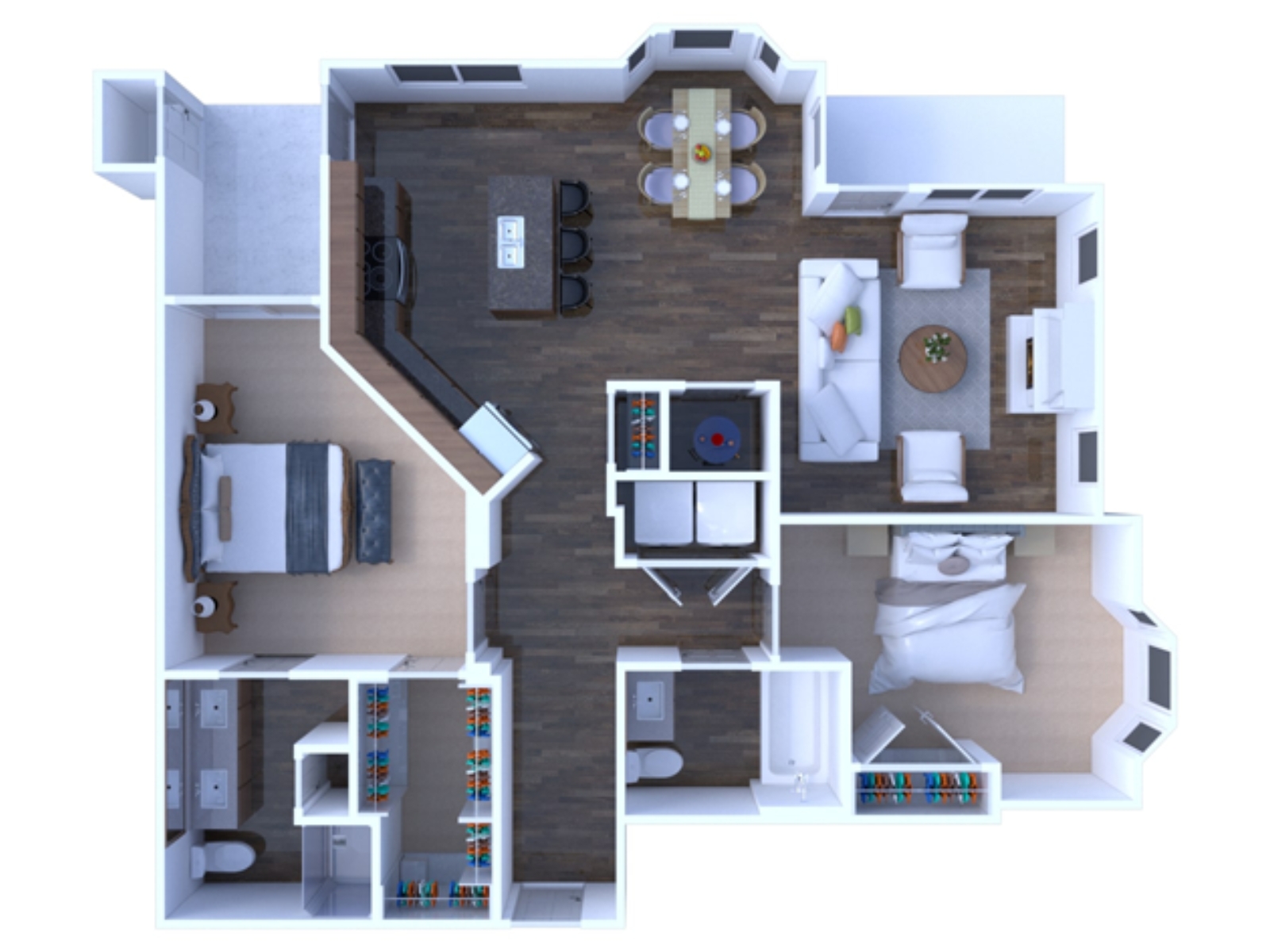 2 Bedrooms Floor Plan B4