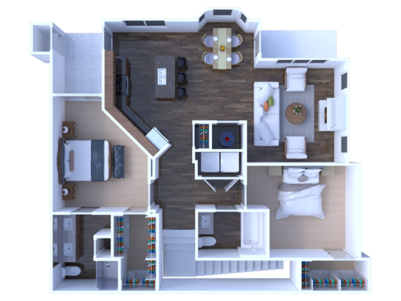 2 Bedrooms Floor plan B5