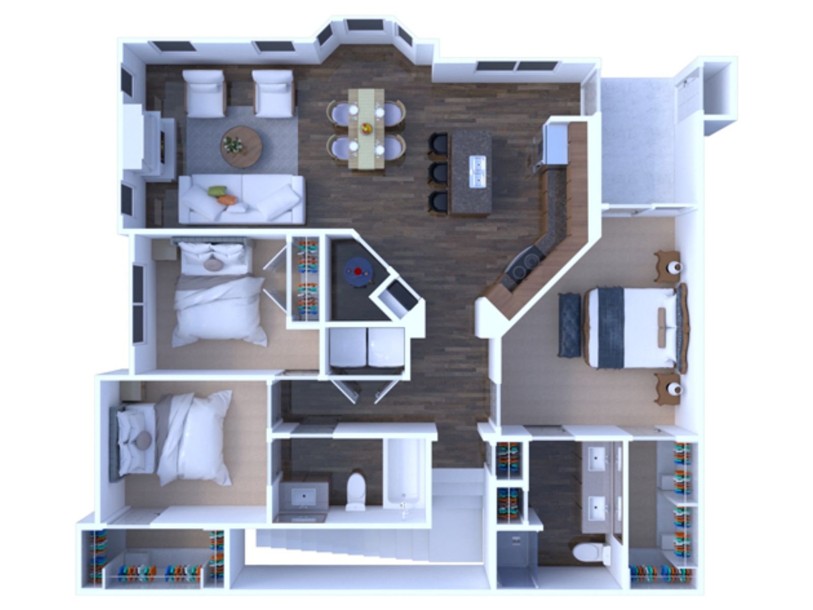 3 Bedrooms Floor plan C2