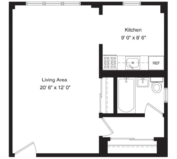 Studio Floor Plan S3