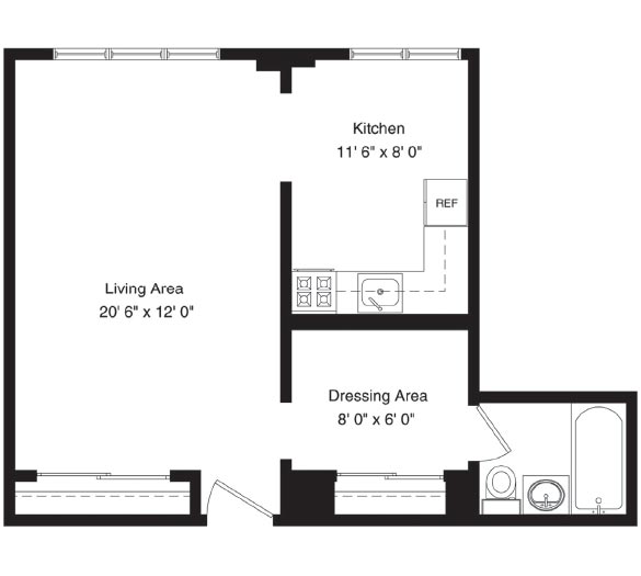 Studio Floor Plan S4