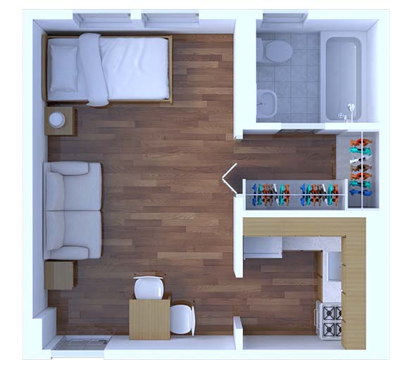 Studio Floor Plan S1