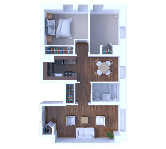 2 Bedroom Floor Plan B1