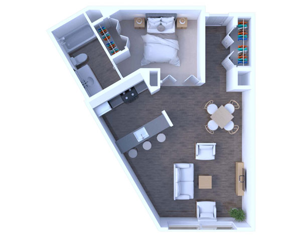 Studio Floor Plan S1R