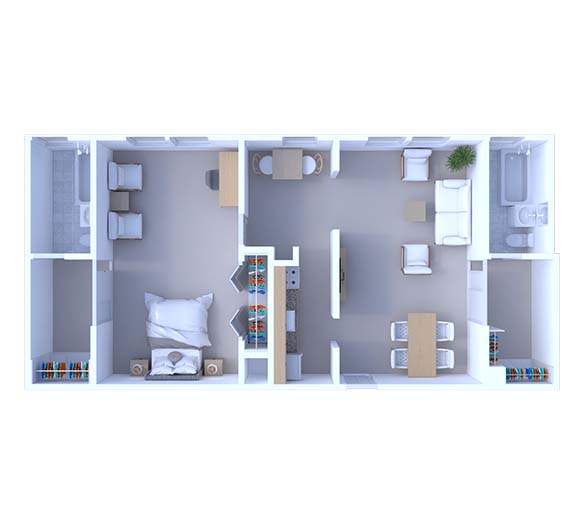 1 Bedroom Floor Plan A4