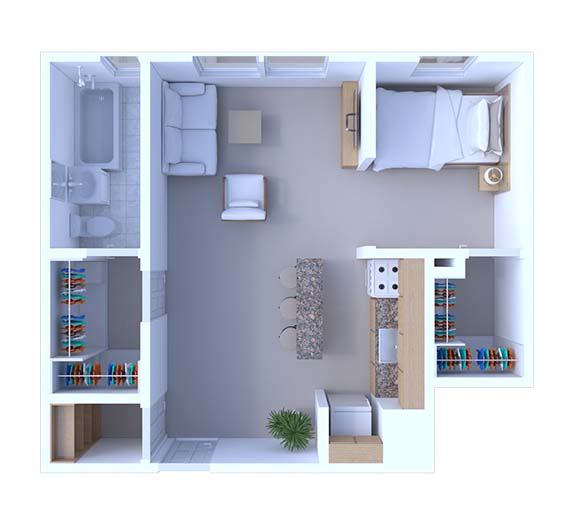 Studio Floor Plan S3