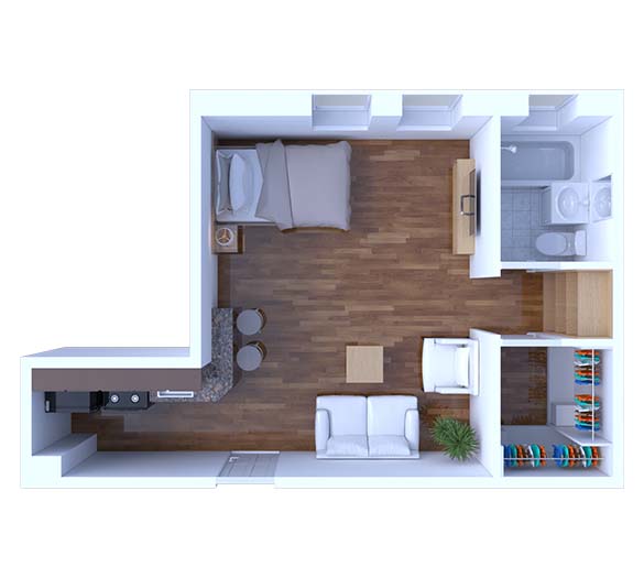 Studio Floor Plan S2