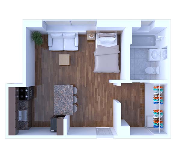 Studio Floor Plan S1
