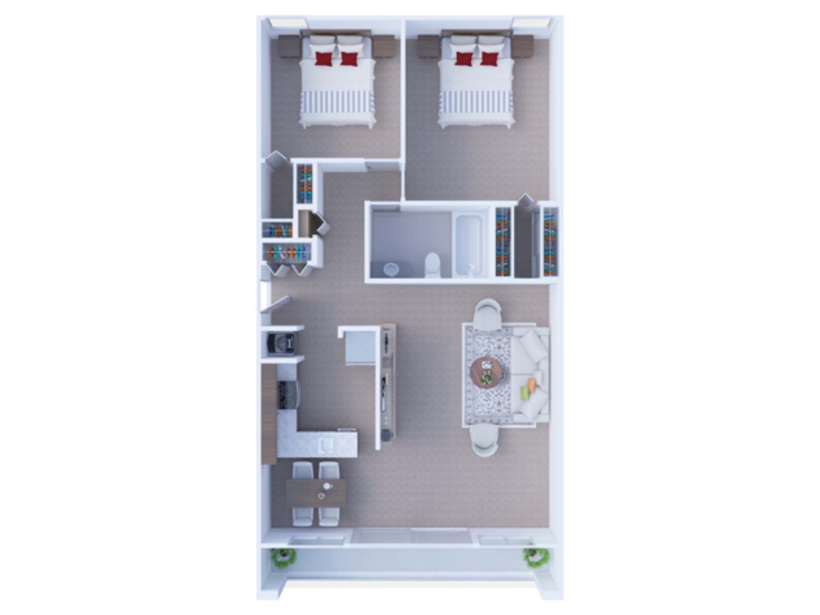 2 Bedroom Floor Plan B1