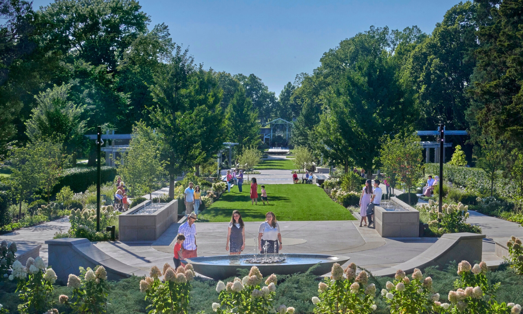 Image of the Gerard T. Donnelly Grand Garden at The Morton Arboretum in Lisle, IL