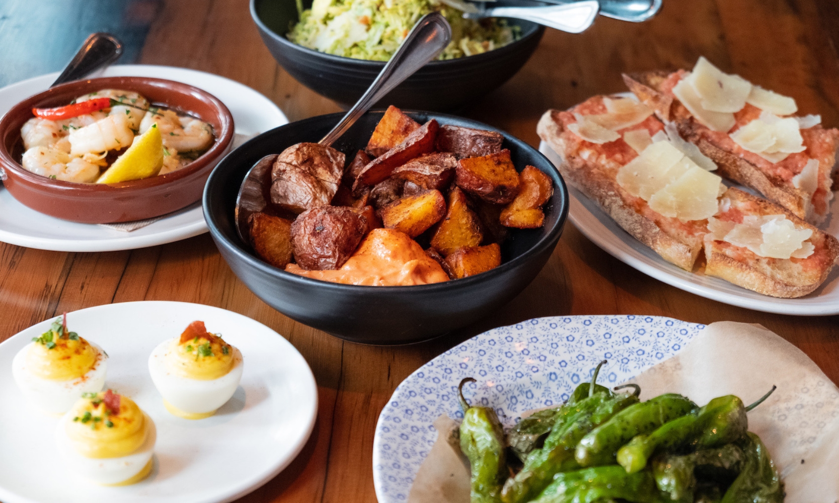 A closeup image of small dishes at Lil' Ba-Ba-Reeba! in River North, Chicago