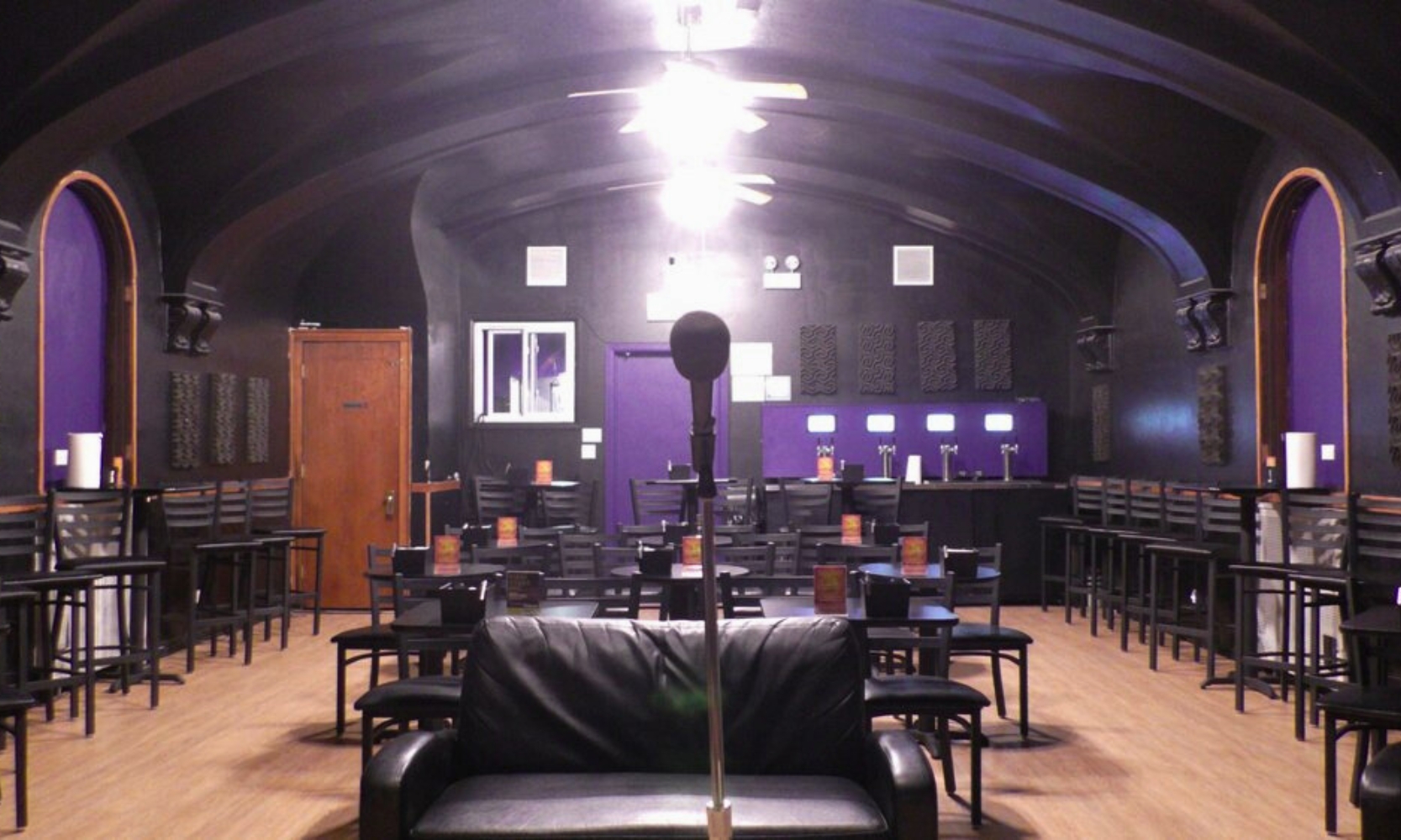 Image of an empty venue inside The Comedy Clubhouse in Chicago